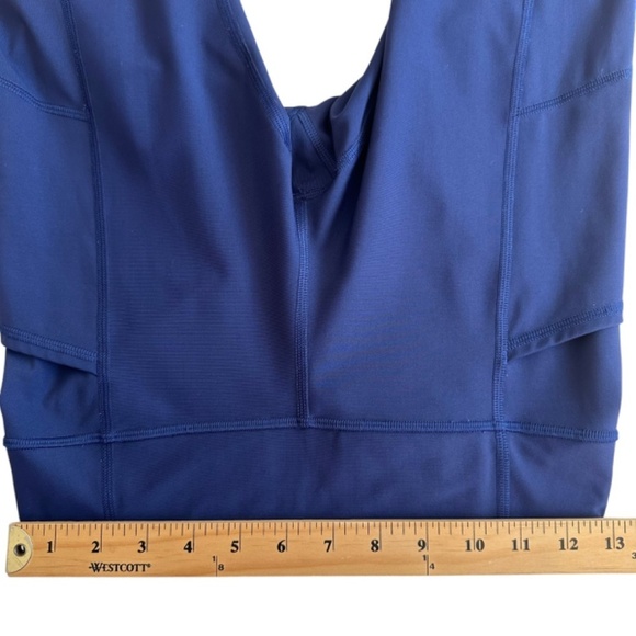 Lululemon Tight Stuff Tight II Crop Leggings Luxtreme Scallop Hem - Blue Size 6 - Picture 13 of 16